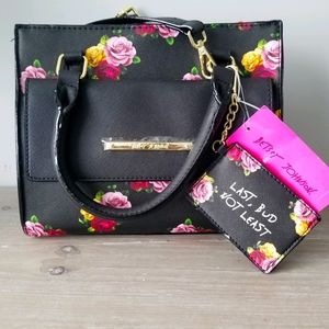 New Betsey Johnson Spring Tote with ID Holder
